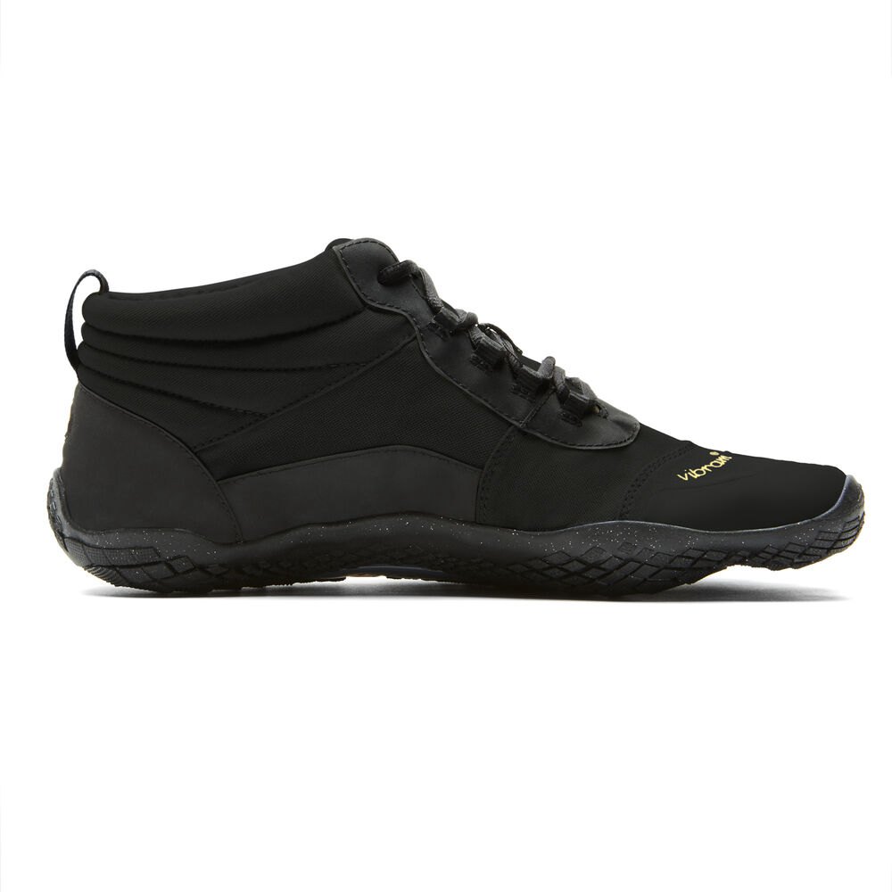 Zapatos Descalzos Hombre Negros - FiveFingers V-Trek Insulated - LYUDAJ-342